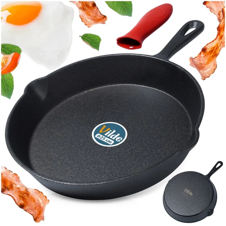 Patelnia żeliwna z silikonową nakładką CAST LINE 25 cm