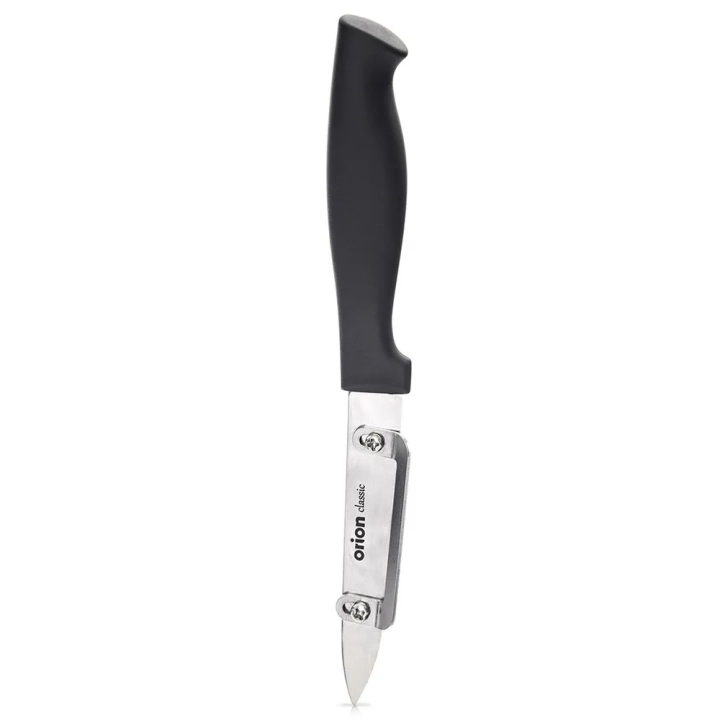 Nóż do obierania obierak do warzyw i owoców pionowy stalowy 19 cm