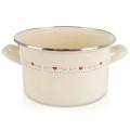 Garnek emaliowany kremowy TONCA 22 cm, 4 l