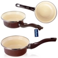Rondel emaliowany BROWN 12 cm, 350 ml