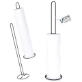 Stojak na papier toaletowy metalowy czarny 60 cm