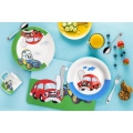 Zestaw śniadaniowy dziecięcy porcelanowy AUTO 3 el.