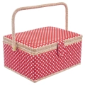 Niciarka czerwona w grochy 24x18x12 cm