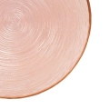 Patera na tort na nóżce szklana różowa 28 cm