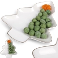 Talerz porcelanowy choinka 20x16,5 cm