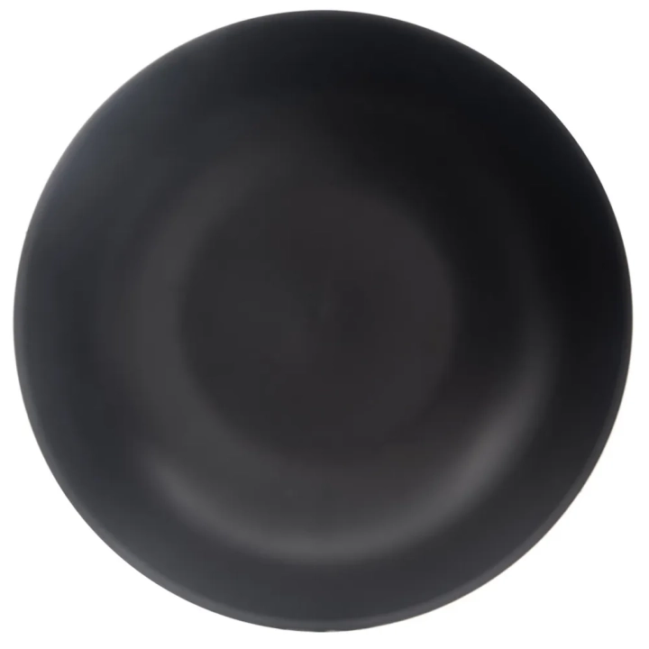 Talerz obiadowy głęboki ceramiczny czarny 20,5 cm, 800 ml