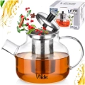Dzbanek z zaparzaczem do herbaty szklany żaroodporny 850 ml