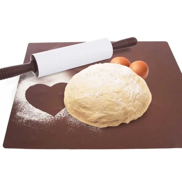 Wałek do ciasta silikonowy obrotowy SILLINIE 47 cm