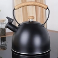 Czajnik z gwizdkiem stalowy czarny 2,5 l