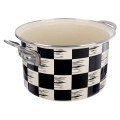 Garnek emaliowany SZACHOWNICA 20 cm, 3 l