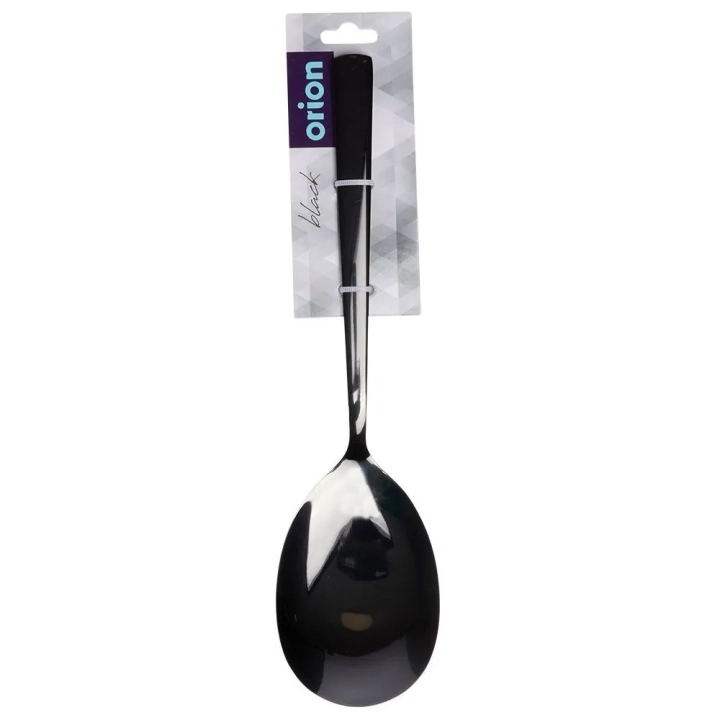 Łyżka do sałaty stalowa czarna BLACK 25 cm