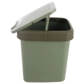Kosz na śmieci plastikowy zielony 12 l