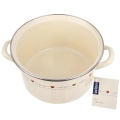 Garnek emaliowany kremowy TONCA 22 cm, 4 l