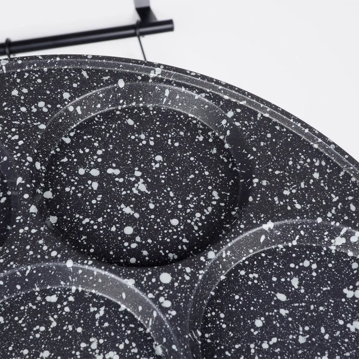 Patelnia do jajek granitowa 7 otworów GRANDE 27 cm