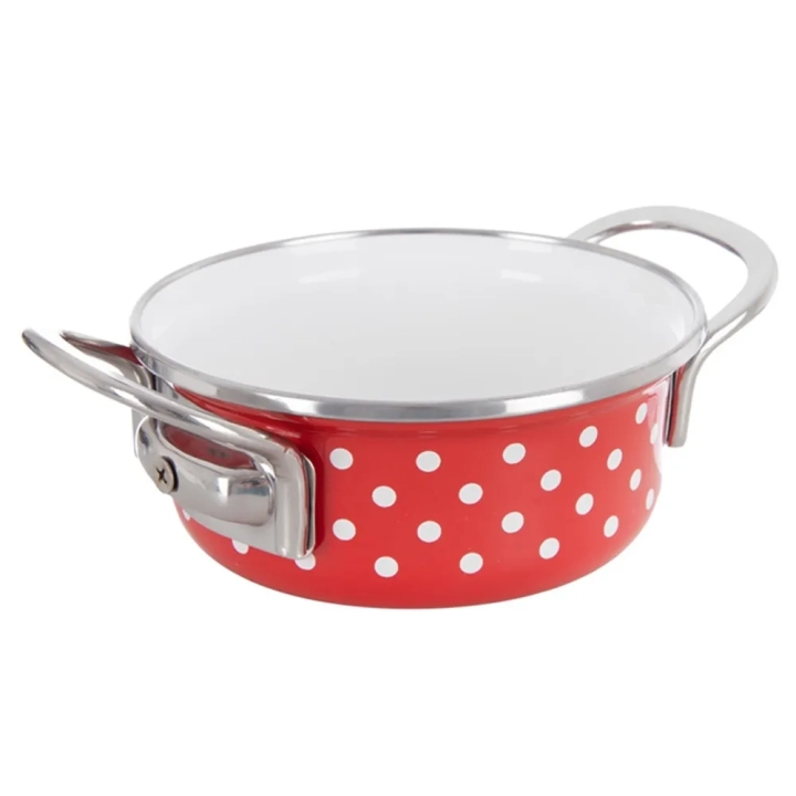 Garnek emaliowany TECKA 14 cm, 650 ml