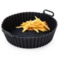 Wkład do frytkownicy Air Fryer beztłuszczowej silikonowy czarny 20,5 cm