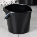 Wiadro plastikowe czarne 5 l