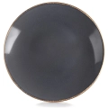 Talerz obiadowy płytki ceramiczny szary GLAZE 27 cm