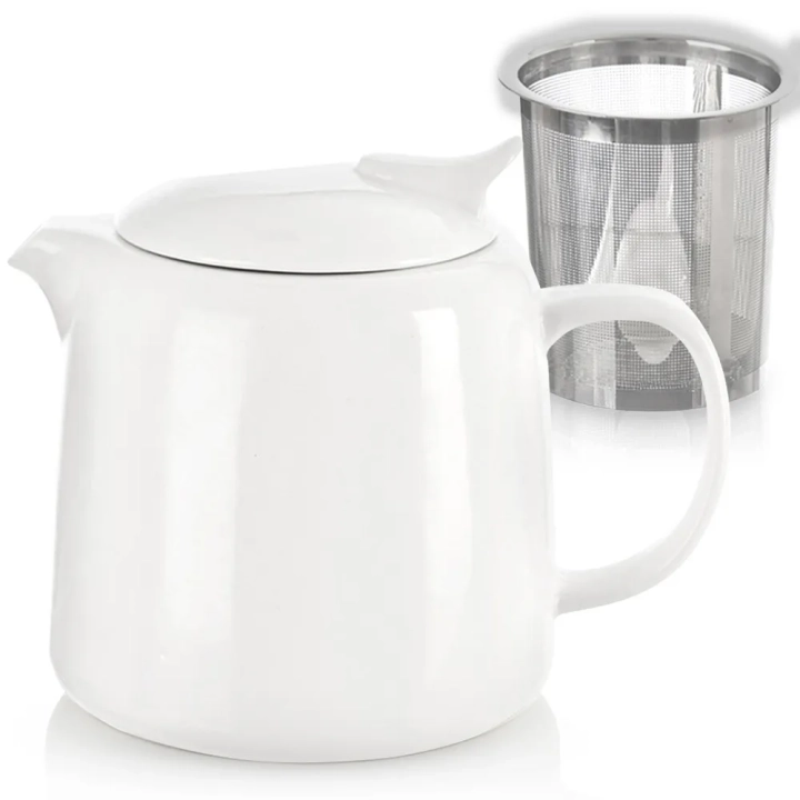 Dzbanek z zaparzaczem do herbaty porcelanowy 650 ml