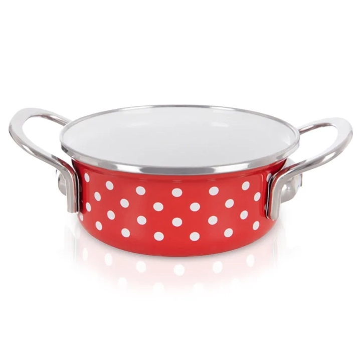 Garnek emaliowany TECKA 14 cm, 650 ml