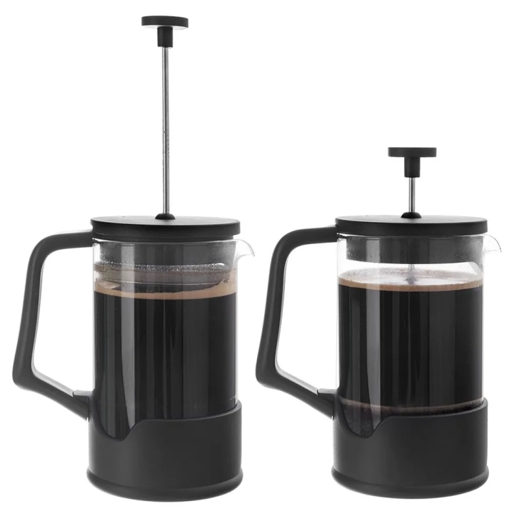 Zaparzacz tłokowy do kawy i herbaty szklany BLACK 650 ml