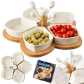 Miseczki na przekąski porcelanowe białe WHITELINE 28,5 cm 10 el.