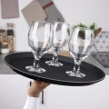 Taca kelnerska antypoślizgowa czarna 35 cm