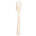 Widelce stołowe plastikowe kremowe SANDY 18 cm 6 szt.
