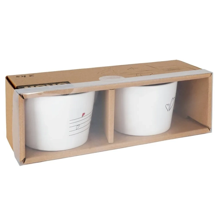 Kubki ceramiczne SERCE 210 ml 2 szt.
