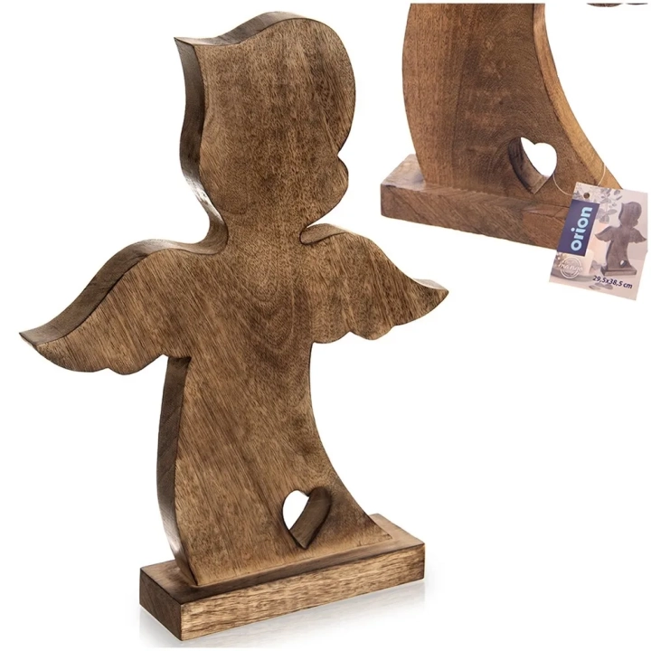 Figurka drewniana świąteczna anioł MANGO 38,5 cm