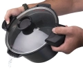 Garnek granitowy z pokrywką do odcedzania GRANDE 24 cm, 5,5 l