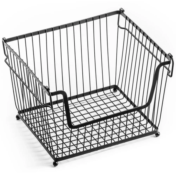Koszyk na owoce i warzywa metalowy czarny
