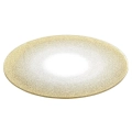 Podstawka pod kompozycje dekoracyjne świece szklana lustrzana brokatowa 20 cm