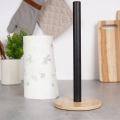 Stojak na ręcznik papierowy metalowy czarny 32,5 cm