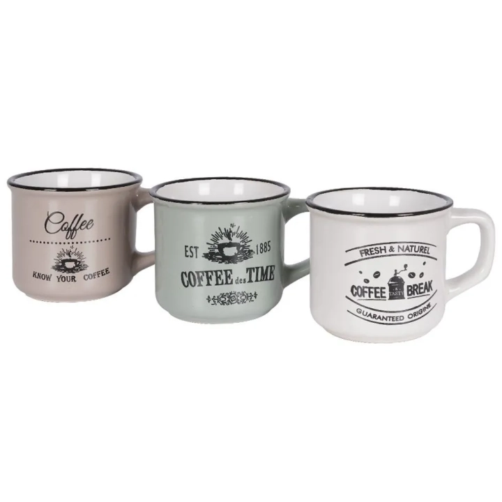 Kubki ceramiczne 160 ml 3 szt.