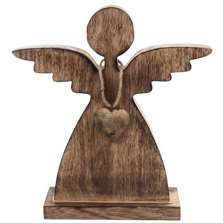 Figurka drewniana świąteczna anioł MANGO 29 cm