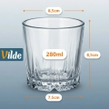 Szklanki do whisky 280 ml 6 szt.