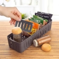 Pojemnik organizer na przyprawy szary 32x10,5x7 cm