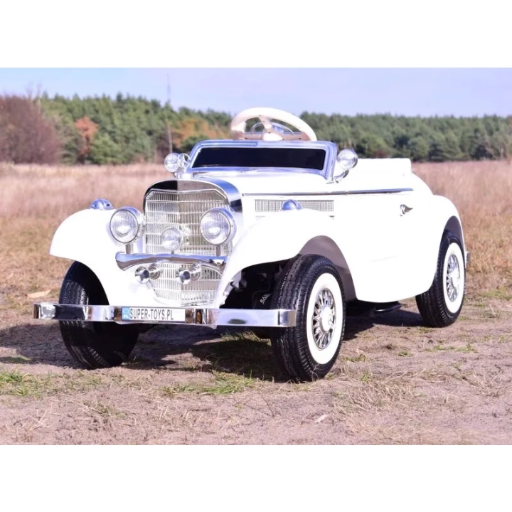 MERCEDES RETRO TYP 540K DLA DZIECKA I DLA RODZICA, MIĘKKIE KOŁA EVA, MIĘKKIE SIEDZENIE, FULL OPCJA/A200