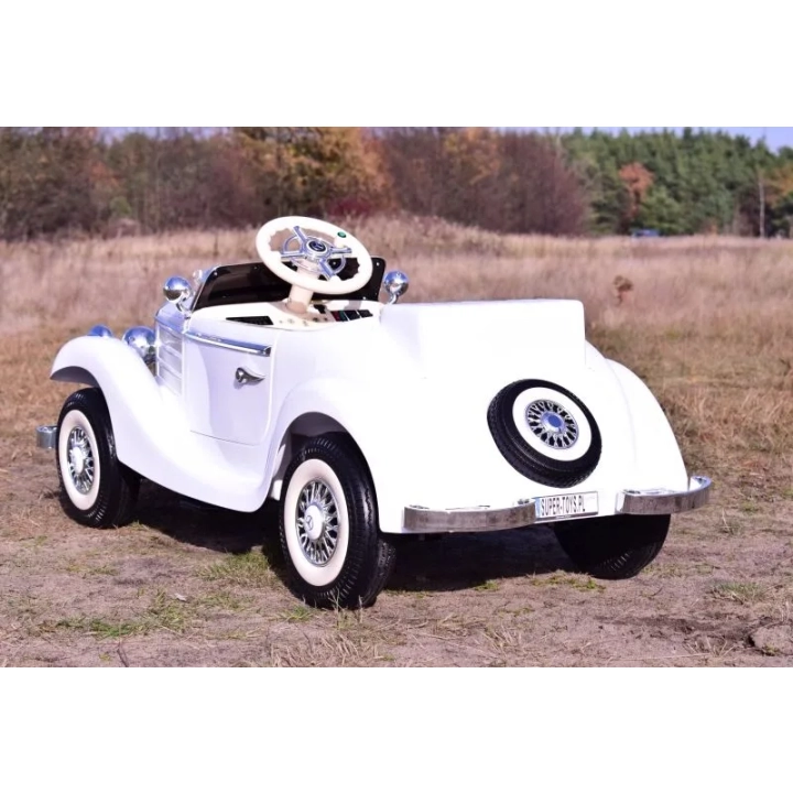 MERCEDES RETRO TYP 540K DLA DZIECKA I DLA RODZICA, MIĘKKIE KOŁA EVA, MIĘKKIE SIEDZENIE, FULL OPCJA/A200