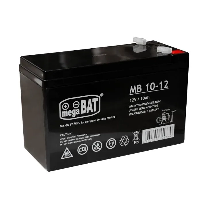 Akumulator żelowy 12V 10 Ah/AGM-12V-10AH-MB-10Ah-12V