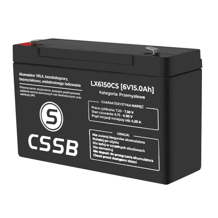 AKUMULATOR ŻELOWY 6V 15 Ah/LX6150CS