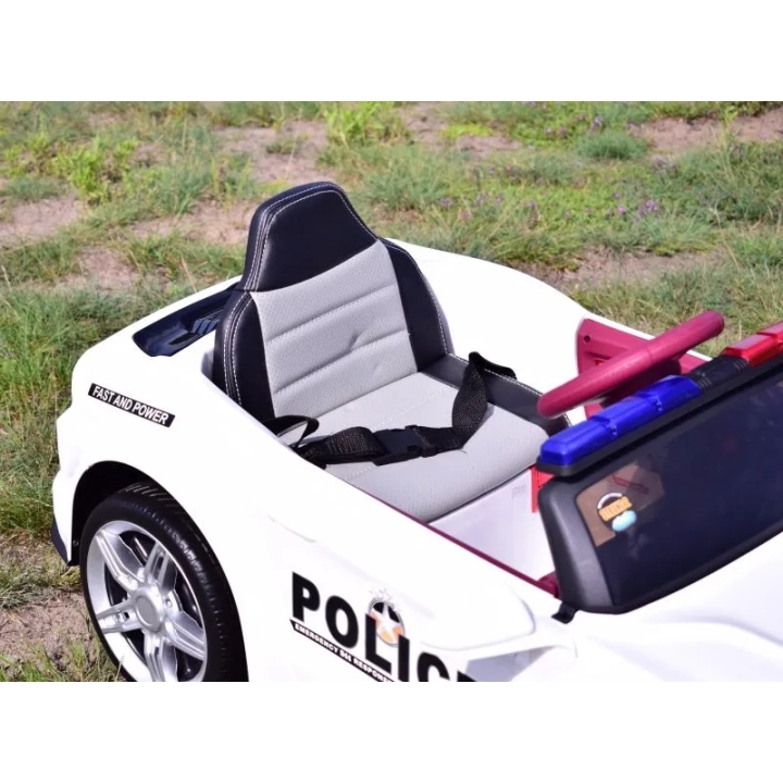 AUTO POLICJA, DŹWIĘKI, MIĘKKIE KOŁA EVA, MIĘKKIE SIEDZENIE/BBH0007