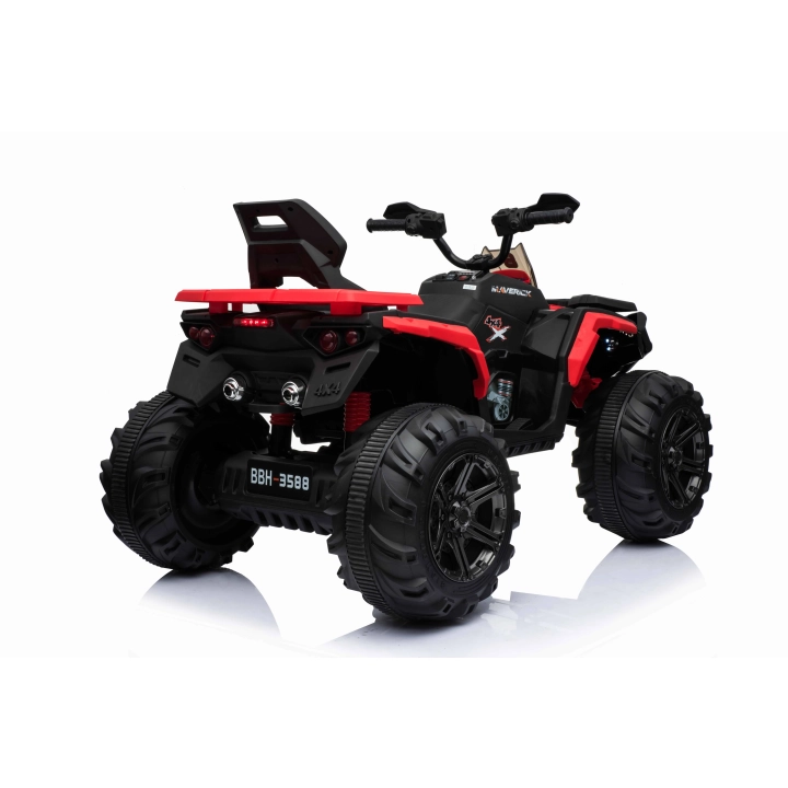 MEGA WIELKI QUAD MAVERICK Z NAPĘDEM 4X4, AMORTYZATORY, MIĘKKIE KOŁA,/BBH3588