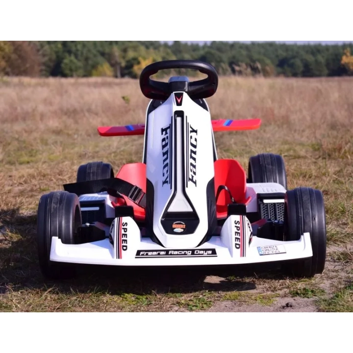 SZYBKI GOKART FANCY NA AKUMULATOR 12V, REGULOWANA - ROZSUWANA RAMA, SUPER ZABAWA\BDQ-8