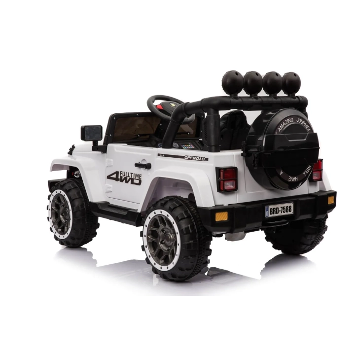 MEGA JEEP FULLTIME, NAPĘD 4X4, 1X12V ,WOLNY START/ MIĘKKIE KOŁA, FUNKCJA BUJANIAEXCLUSIVE/7588