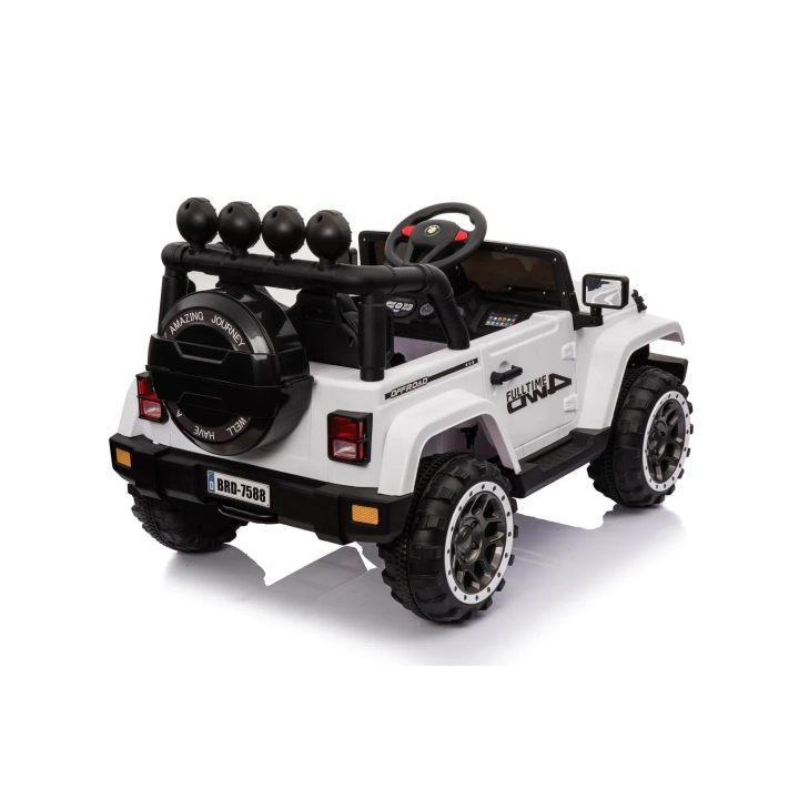 MEGA JEEP FULLTIME, NAPĘD 4X4, 1X12V ,WOLNY START/ MIĘKKIE KOŁA, FUNKCJA BUJANIAEXCLUSIVE/7588