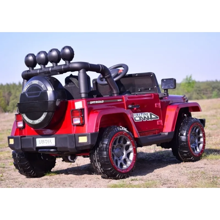 MEGA JEEP FULLTIME, NAPĘD 4X4, 1X12V ,WOLNY START/ MIĘKKIE KOŁA, FUNKCJA BUJANIA EXCLUSIVE LAKIER/7588