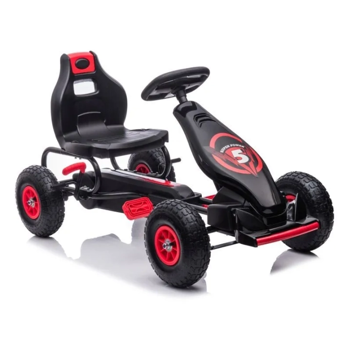 DUŻY GOKART NA PEDAŁY SUPER POWER 5, POMPOWANE KOŁA/G18