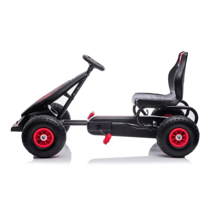 DUŻY GOKART NA PEDAŁY SUPER POWER 5, POMPOWANE KOŁA/G18